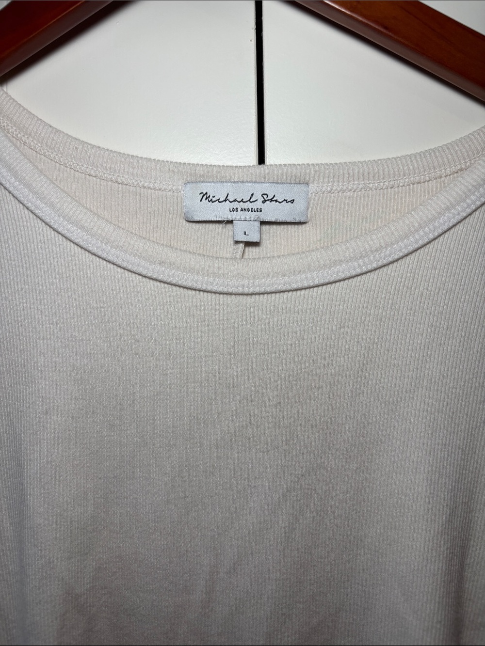 Michael Stars Off-White Side-Ruched Dolman Tunic - Picture 3 of 9
